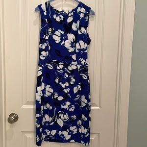 Calvin Klein blue floral dress